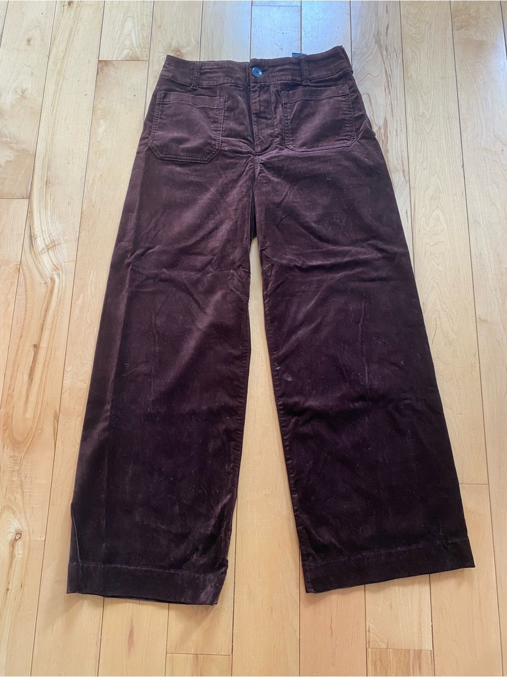 Maeve Colette Full Length Velvet Pants